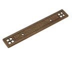 Kingston Backplate 3" Center to Center Satin Bronze Belwith M79