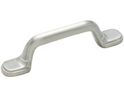 Amerock BP4261-G10 Footed Handle, Centers 3in, Satin Nickel, Traditional Series