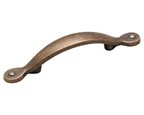 Amerock BP1590-WC Footed Handle, Centers 3in, Weathered Copper, Inspirations