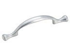 Amerock 174SCH Footed Handle, Centers 3in, Brushed Chrome, Allison Series