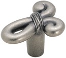 Amerock BP19250-WN Theme Knob Knot, Length 1-5/8, Weathered Nickel, Cyprus