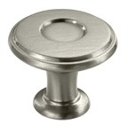 Amerock BP27026-G10 Round Design Knob, Length 1-1/4, Satin Nickel, Porter Series