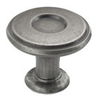 Amerock BP27026-WN Round Design Knob, Length 1-1/4, Weathered Nickel, Porter Series