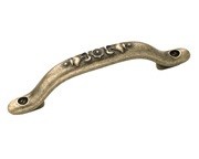 Amerock BP27031-R2 Footed Handle, Centers 3in, Weathered Brass, Sundra Series