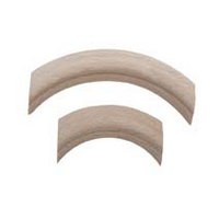 Rounded Style Large Corner Arch 2" Radius Unfinished Maple Box of 40 Waddell 3160-MPL-DP