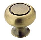 Amerock BP53011-EB Round Ring Knob, dia. 1-1/4, Elegant Brass, Allison Series