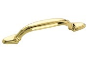 Amerock BP53008-3 Footed Handle, Centers 3in, Polished Brass, Allison Series