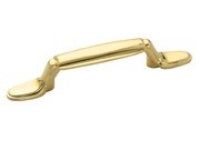 Amerock BP53007-3 Footed Handle, Centers 3in, Polished Brass, Allison Series