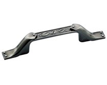 Amerock BP4467-PWT Footed Handle, Centers 3in, Pewter, Ambrosia