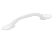 Amerock BP76280-GW Footed Handle, Centers 3in, Gloss White, Colors