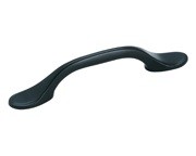 Amerock BP76280-MB Footed Handle, Centers 3in, Matte Black, Colors