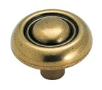 Amerock BP76291-R1 Round Ring Knob, dia. 1-1/4, Regency Brass, Traditional Series