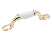 Amerock BP76245-W3 Footed Handle, Centers 3in, MultiTone, Royal Family