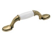 Amerock BP76245-WB Footed Handle, Centers 3in, MultiTone, Royal Family