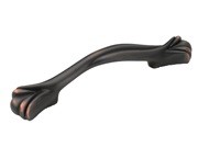 Amerock BP1471-ORB Footed Handle, Centers 3in , Oil Rubbed Bronze, Expressions