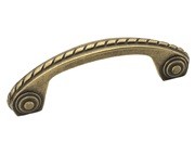 Amerock BP53470-BB Rope Design Handle, Centers 3in, Burnished Brass, Allison Series