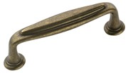 Amerock BP53033-R3 Modern Handle, Centers 3in, Rustic Brass, Mulholland