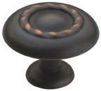 Amerock BP1585-2-ORB Round Design Knob, dia. 1-3/4, Oil Rubbed Bronze, Oversized Series