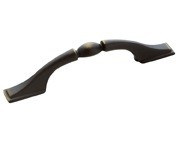 Amerock BP1302-RB Footed Handle, Centers 3in, Roman Bronze, Brass &amp; Sterling