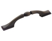 Amerock BP1302-ART Footed Handle, Centers 3in, Antique Rust, Brass &amp; Sterling Traditions
