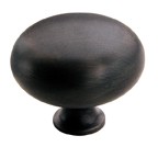 Amerock BP772-ORB Round Plain Knob, dia. 1-1/2, Oil Rubbed Bronze, Traditional Series