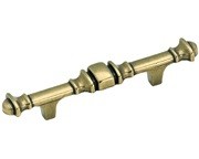Amerock BP3422-BB Traditional Handle, Centers 3in, Burnished Brass, Traditional Series