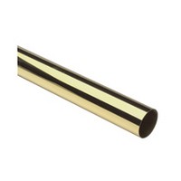 Lavi 00-A110/12, Bar &amp; Foot Railing, Solid Brass, 1-1/2 Dia. x 3/64 Thick x 144 Length, Bright Brass