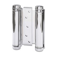 Bommer 3029-3-652, 3in Gate/Spring Hinges, Double Acting for 3/4 - 1in Thick Doors, Dull Chrome