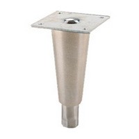 Metal Furniture Leg with Height Adjustment 6" H Zinc Component Hardware Group AE63-4002-C