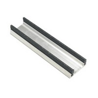 Engineered Products (EPCO) 821A-4 Aluminum Sliding Door Lower Track for 3/4 Thick Doors, 1-3/16 W x 15/32 H x 48 L, Anodized Aluminum