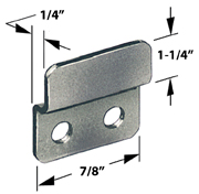 CompX Timberline SP-257-1 Timberline Lock Accessories, Strike Plate for Double Door Locks, Bright Nickel