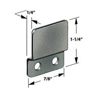CompX Timberline SP-258-1 Timberline Lock Accessories, Strike Plate for Double Door Locks, Bright Nickel