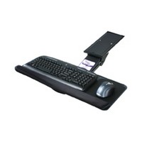 KV SD-14, Keyboard Arm &amp; Tray with Palm Rest &amp; Mouse Platform, Keyboard Tray Size 10 W x 25 L, Black, Knape and Vogt