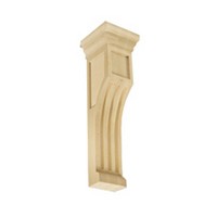 CVH International CM#1-14 MAPLE, Hand Carved Wood Corbel, Bracket Mission Collection, 4 W x 4 D x 14 H, Maple
