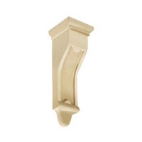 CVH International CM2-12 MAPLE, Hand Carved Wood Corbel, Pilaster Mission Collection, 4 W x 4 D x 12 H, Maple