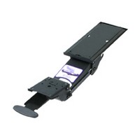 Keyboard Arm with Single Flipper Control and 18" EZ Glide Track System Black, Knape and Vogt SD-19