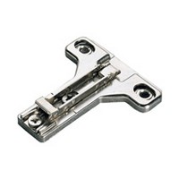 Salice BAU3R19, 1mm Diecast Face Frame Mounting Plate, 2 Cam, Screw-on