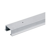 Hettich 050 533, Extruded Aluminum Track, 150lb Capacity for 1-3/8 Thick By-Pass Doors, 1-23/32 W x 15/16 H x 48 L, Aluminum
