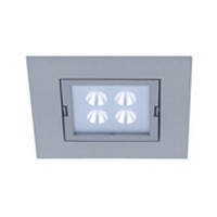 Hera 4W LED Square Light, ARFQ-LED Series, Recess Mount, Warm White, Chrome, ARFQLEDCH/WW