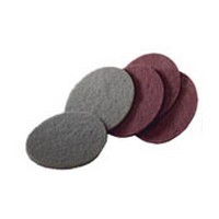 5"  Scotch-Brite Non-Woven Disc No Hole Hook and Loop Maroon 3M 29292