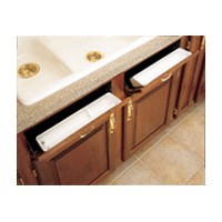 11" Polymer Sink Tip-Out Tray (Standard and Accessory)with Hinges  Almond Rev-A-Shelf 6572-11-15-50