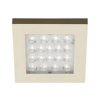Hera 1.2W LED Square Light, EQ-LED Series, 24V, Surface Mount, Cool White, Stainless Steel, EQLEDSS/CW