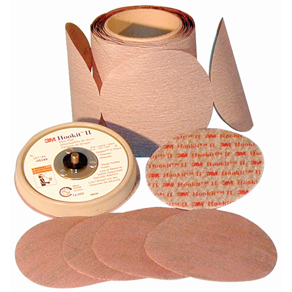 5" Abrasive Discs Microning Film with Fre-Cut No Hole PSA 40 Micron 50/Box 3M 00051144841592