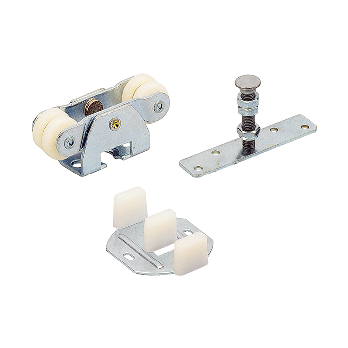 Sliding Joining Door Hardware Kit 150lb Capacity for 3/4 Thick Sliding Doors Hettich 113 334 5