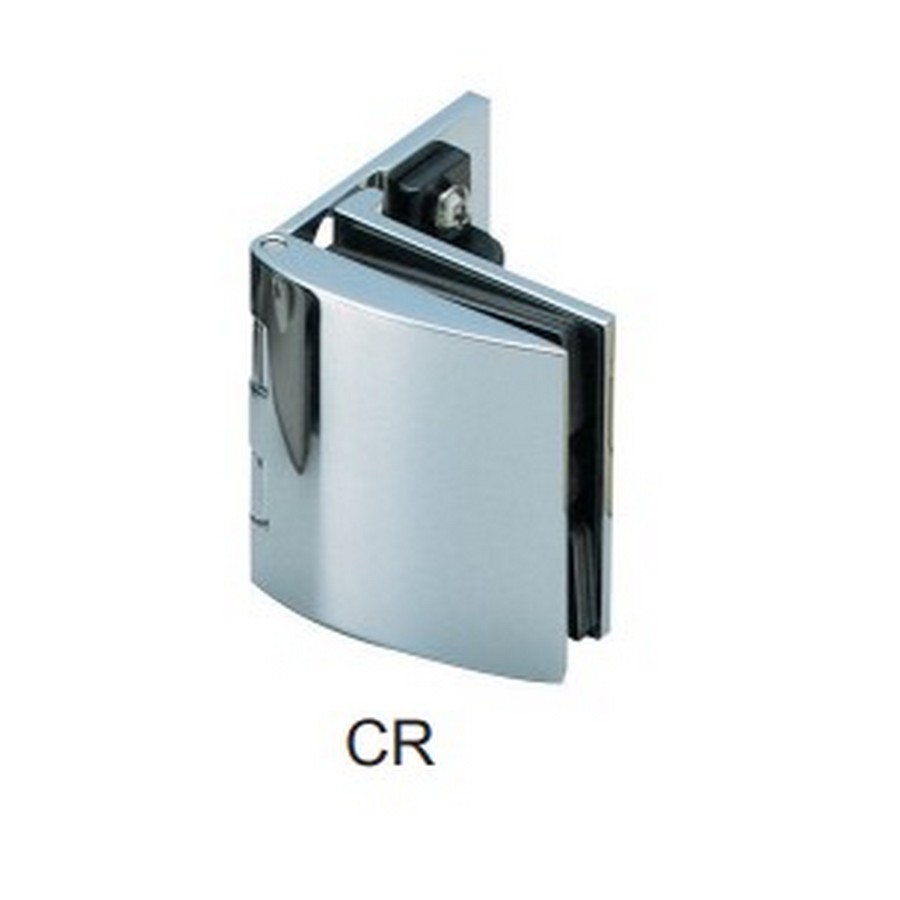 Inset Glass Door Hinge with Catch Chrome Sugatsune GH-450-CR