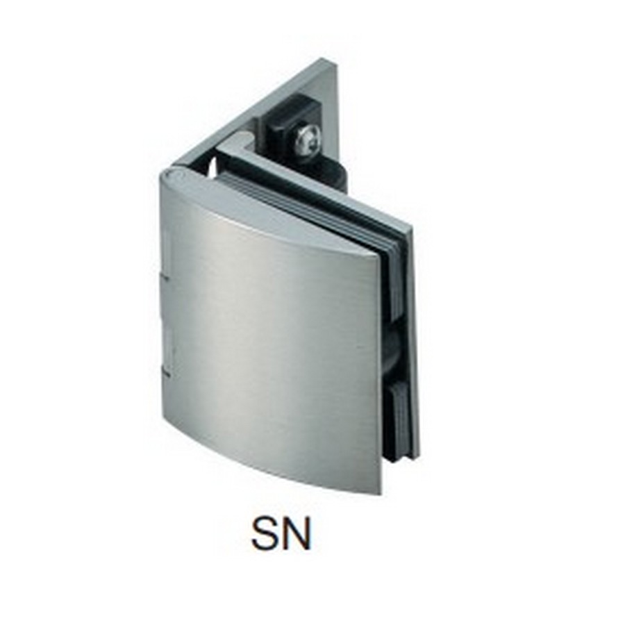 Inset Glass Door Hinge with Catch Nickel Sugatsune GH-450-SN