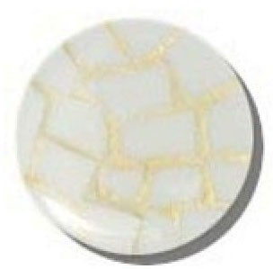 Glace Yar GYK-430RB112, Round 1-1/2 dia. Glass Knob, Random, White, Gold Grout, Rubbed Bronze
