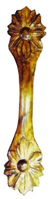 Grand River HNDL-8V-C, Lilies Vertical Cherry Wood Pull, Unfinished, Lilies Vertical Collection