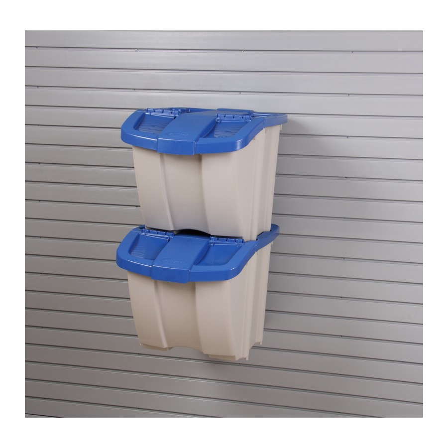 HandiACCESSORIES Recycling Center Taupe /Blue HandiSOLUTIONS HSRC100T