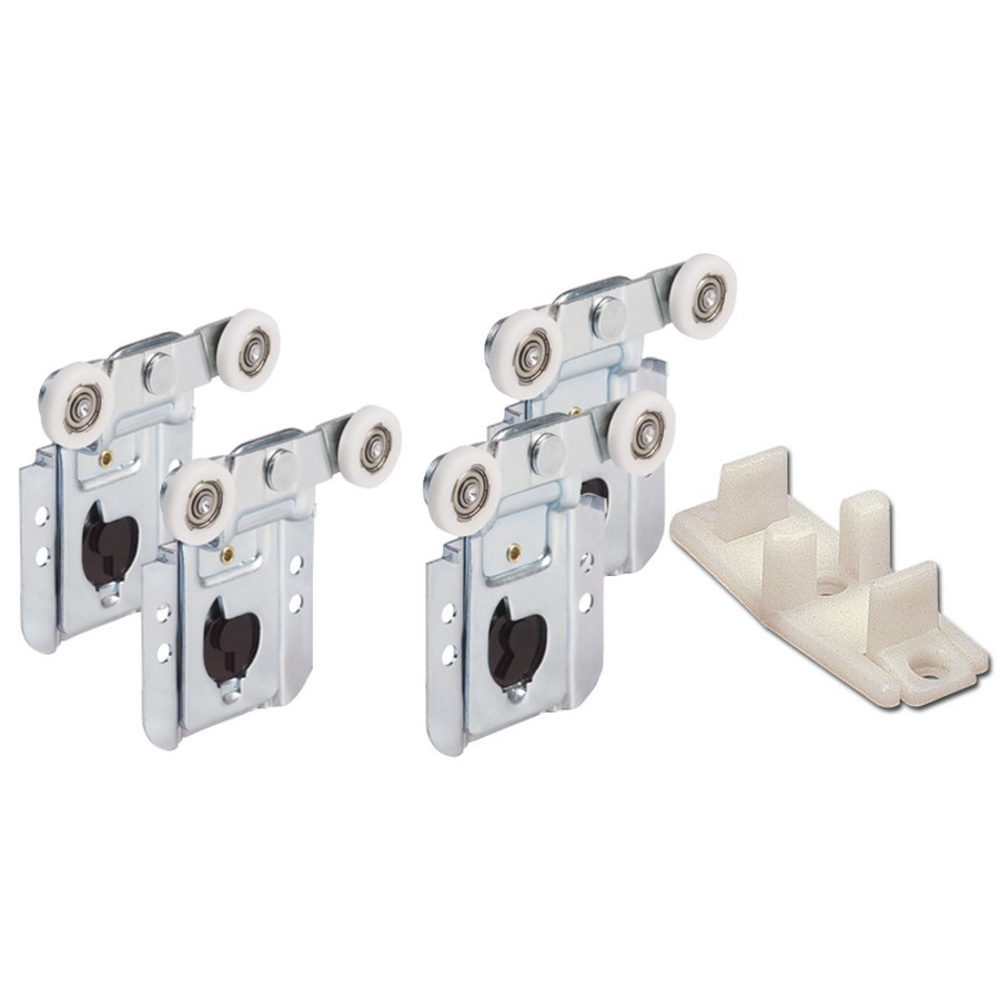 Top Line Grant 6064 Hardware Set for By-Passing Doors No Track Hettich 113 332 5